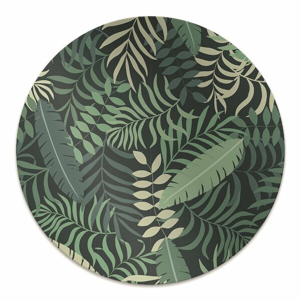 Tapis pour chaise de bureau Feuilles de palmier