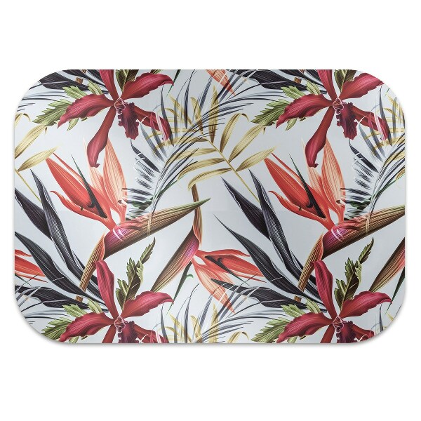 Tapis protège sol Fleurs pastel