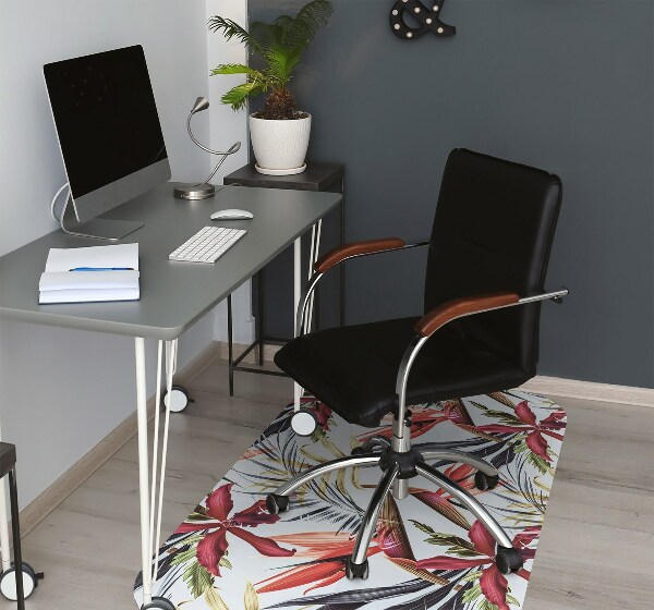 Tapis protège sol Fleurs pastel