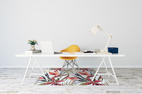 Tapis protège sol Fleurs pastel