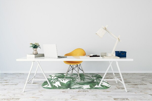 Tapis pour chaise de bureau Feuilles de palmier