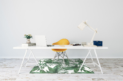 Tapis pour chaise de bureau Feuilles de palmier