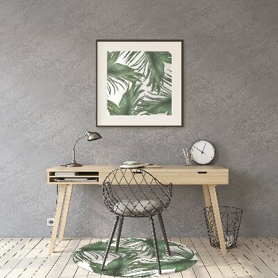 Tapis pour chaise de bureau Feuilles de palmier