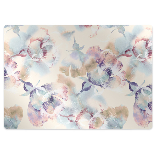 Tapis bureau Motif floral