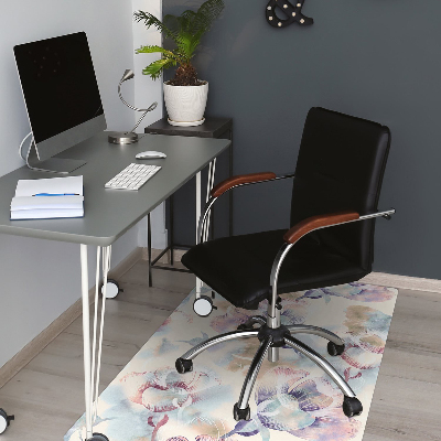 Tapis bureau Motif floral