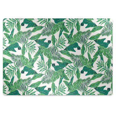 Tapis de chaise de bureau Feuille tropicale