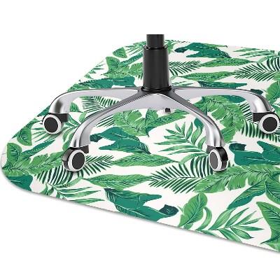 Tapis de chaise de bureau Feuille tropicale