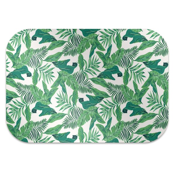 Tapis de chaise de bureau Feuille tropicale