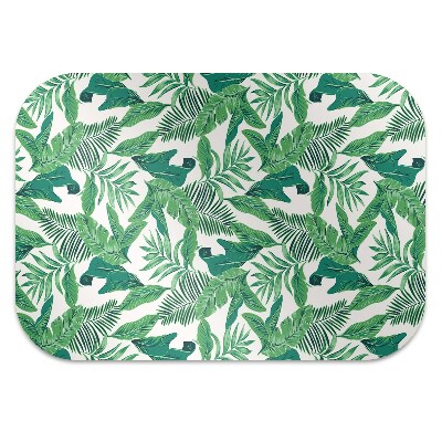 Tapis de chaise de bureau Feuille tropicale