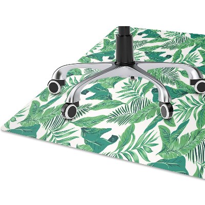 Tapis de chaise de bureau Feuille tropicale