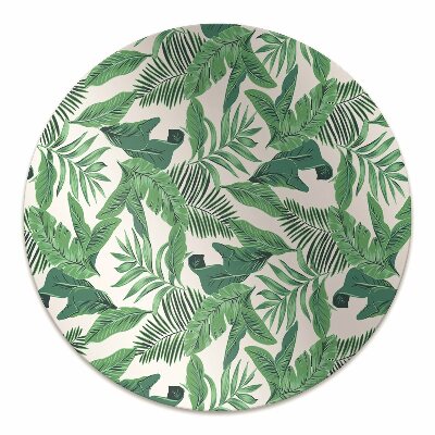 Tapis de chaise de bureau Feuille tropicale