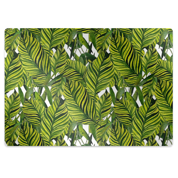 Tapis pour chaise de bureau Feuilles de la jungle