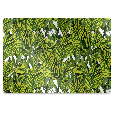 Tapis pour chaise de bureau Feuilles de la jungle