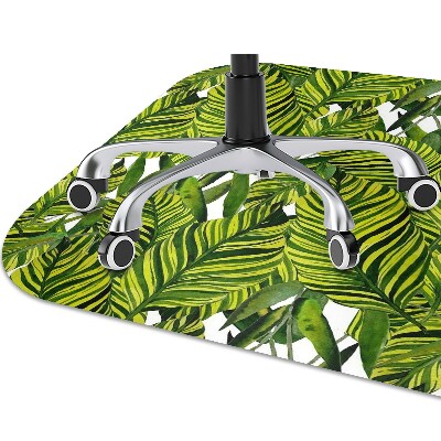 Tapis pour chaise de bureau Feuilles de la jungle