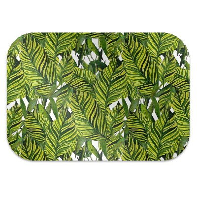 Tapis pour chaise de bureau Feuilles de la jungle