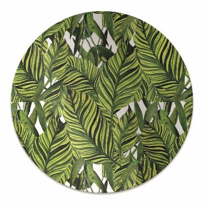 Tapis pour chaise de bureau Feuilles de la jungle