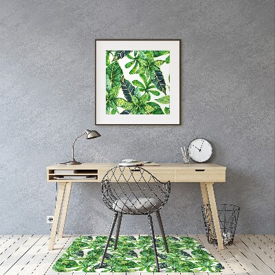 Tapis pour chaise de bureau Motif à feuilles caduques