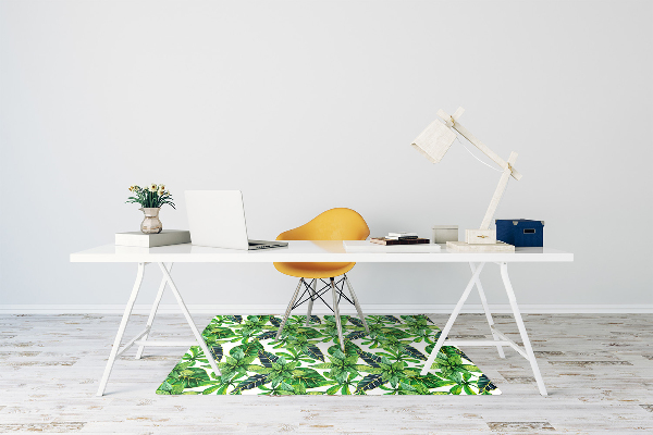 Tapis pour chaise de bureau Motif à feuilles caduques