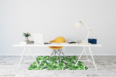 Tapis pour chaise de bureau Motif à feuilles caduques