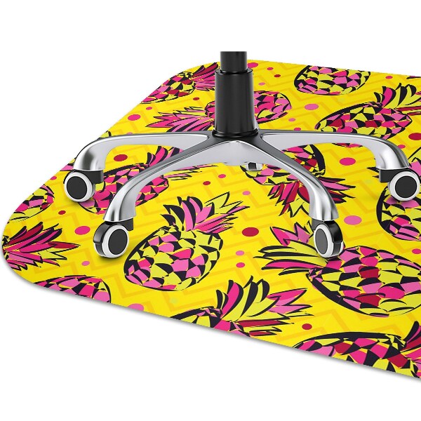 Tapis pour chaise de bureau Ananas roses