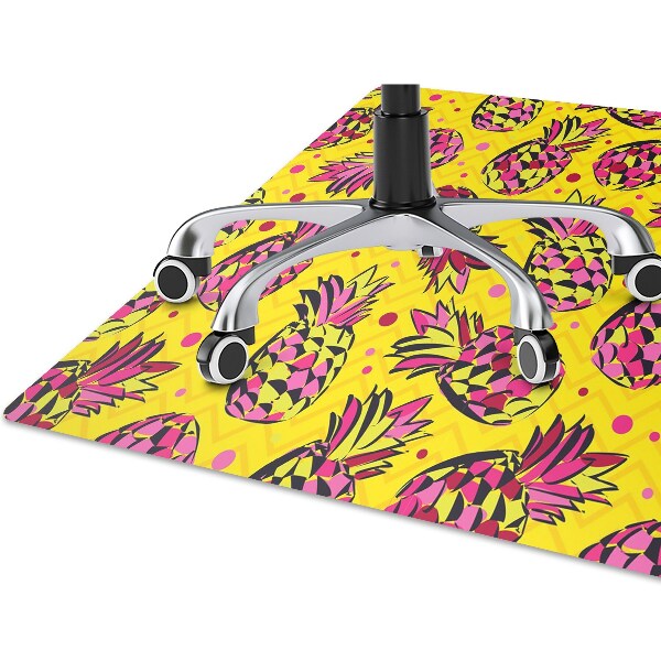 Tapis pour chaise de bureau Ananas roses
