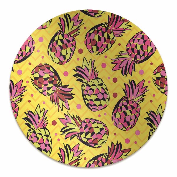 Tapis pour chaise de bureau Ananas roses