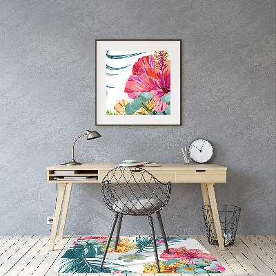 Tapis de chaise de bureau Fleurs de printemps