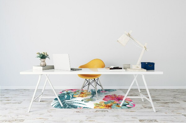 Tapis de chaise de bureau Fleurs de printemps