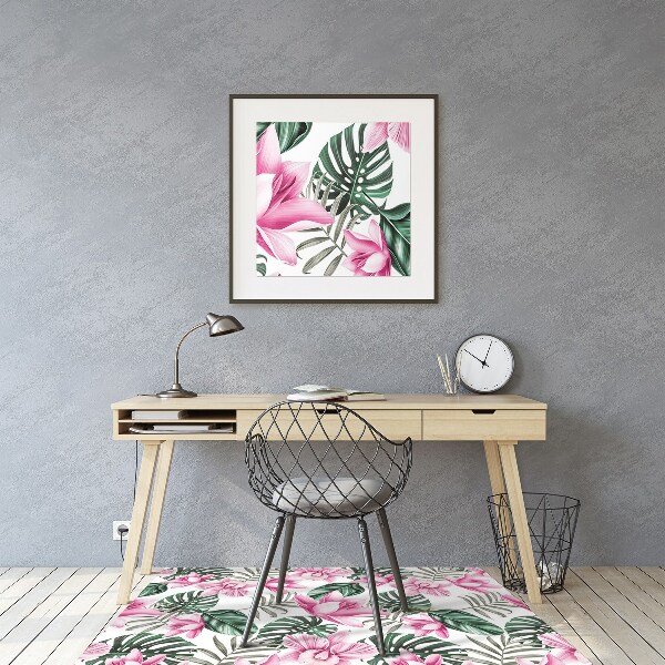 Tapis de chaise Jardin rose