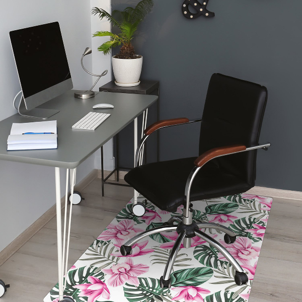 Tapis de chaise Jardin rose