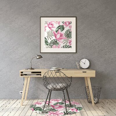 Tapis de chaise Jardin rose