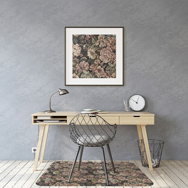 Tapis de chaise Fleurs tissées