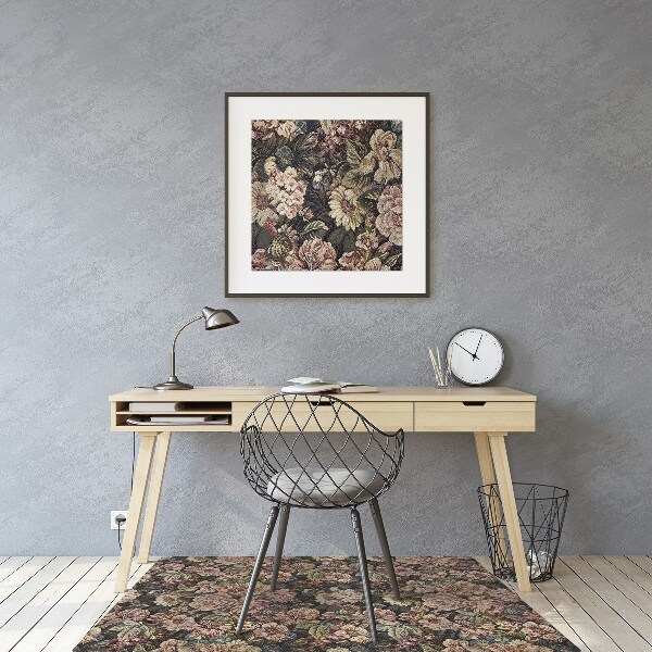 Tapis de chaise Fleurs tissées