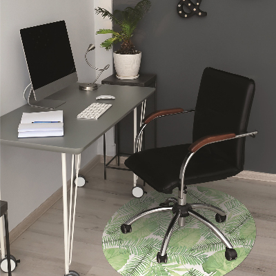 Tapis de chaise de bureau Feuilles