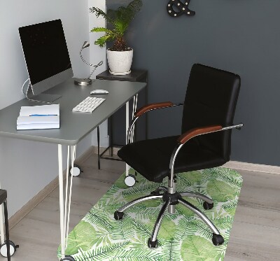 Tapis de chaise de bureau Feuilles