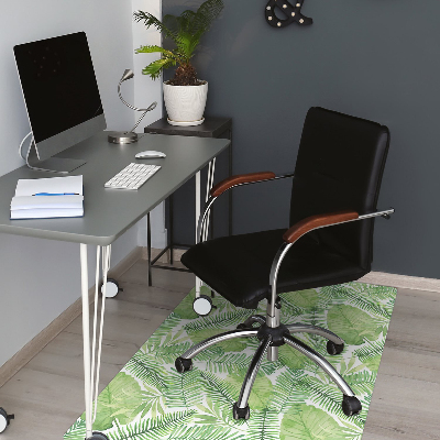 Tapis de chaise de bureau Feuilles