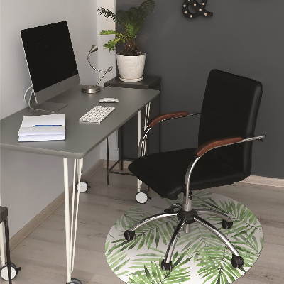 Tapis de chaise de bureau Feuilles d'aquarelle