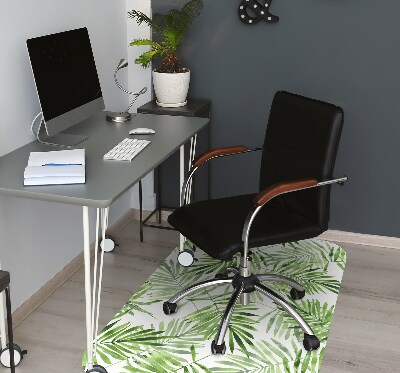 Tapis de chaise de bureau Feuilles d'aquarelle