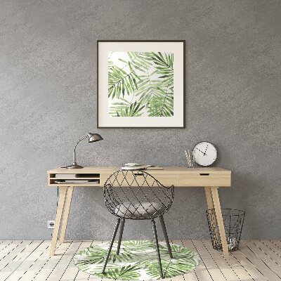 Tapis de chaise de bureau Feuilles d'aquarelle