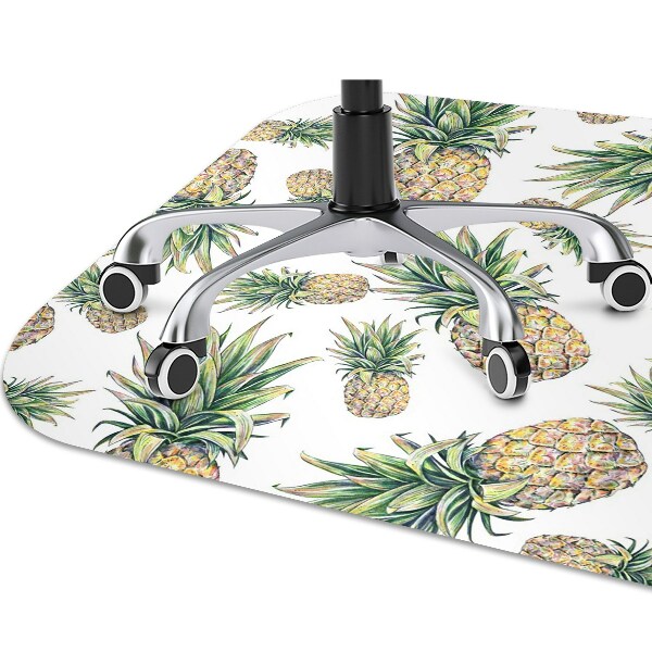 Tapis de chaise de bureau Ananas