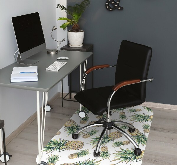 Tapis de chaise de bureau Ananas