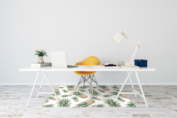 Tapis de chaise de bureau Ananas