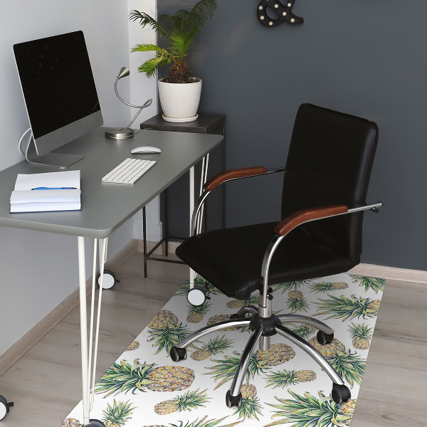 Tapis de chaise de bureau Ananas