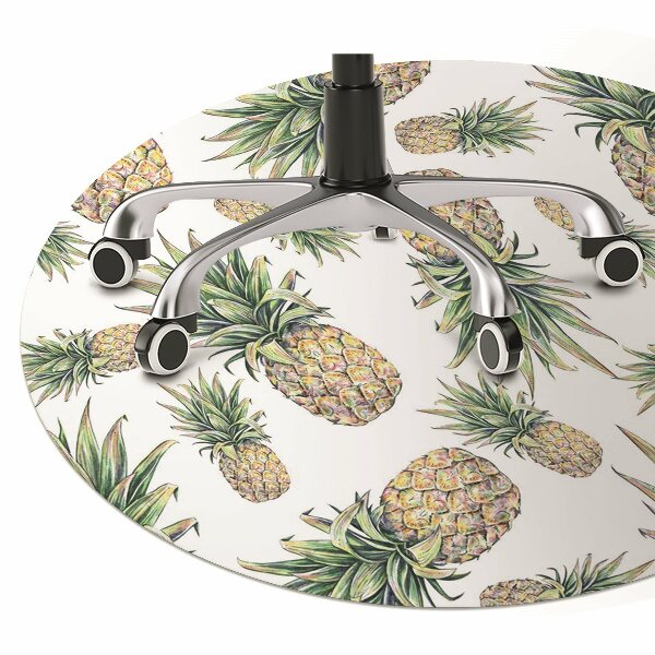 Tapis de chaise de bureau Ananas
