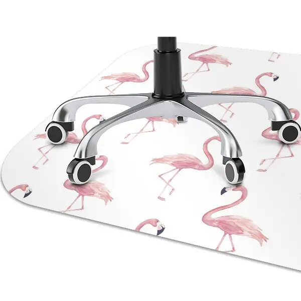 Tapis de chaise de bureau Flamants