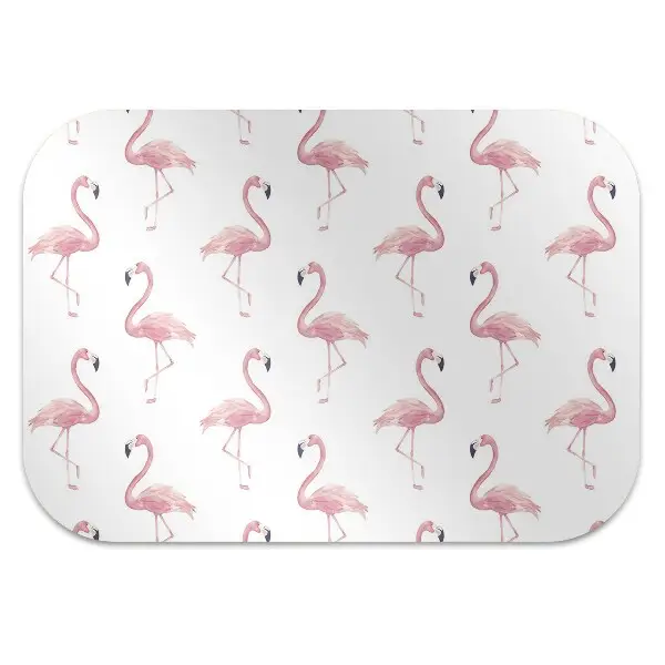 Tapis de chaise de bureau Flamants