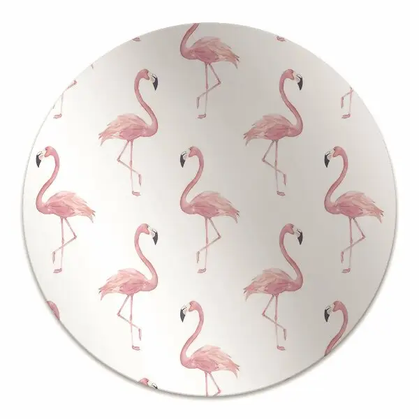Tapis de chaise de bureau Flamants