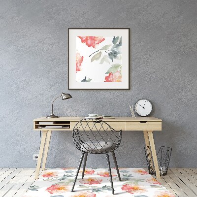 Tapis de chaise de bureau Fleurs de printemps