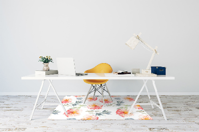 Tapis de chaise de bureau Fleurs de printemps