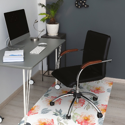 Tapis de chaise de bureau Fleurs de printemps